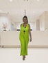 V-Neck Long Sleeveless Cotton JUMP SUITS - J6239
